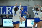 VB vs MHC  Wheaton Women's Volleyball vs Mount Holyoke College. - Photo by Keith Nordstrom : Wheaton, Volleyball, VB